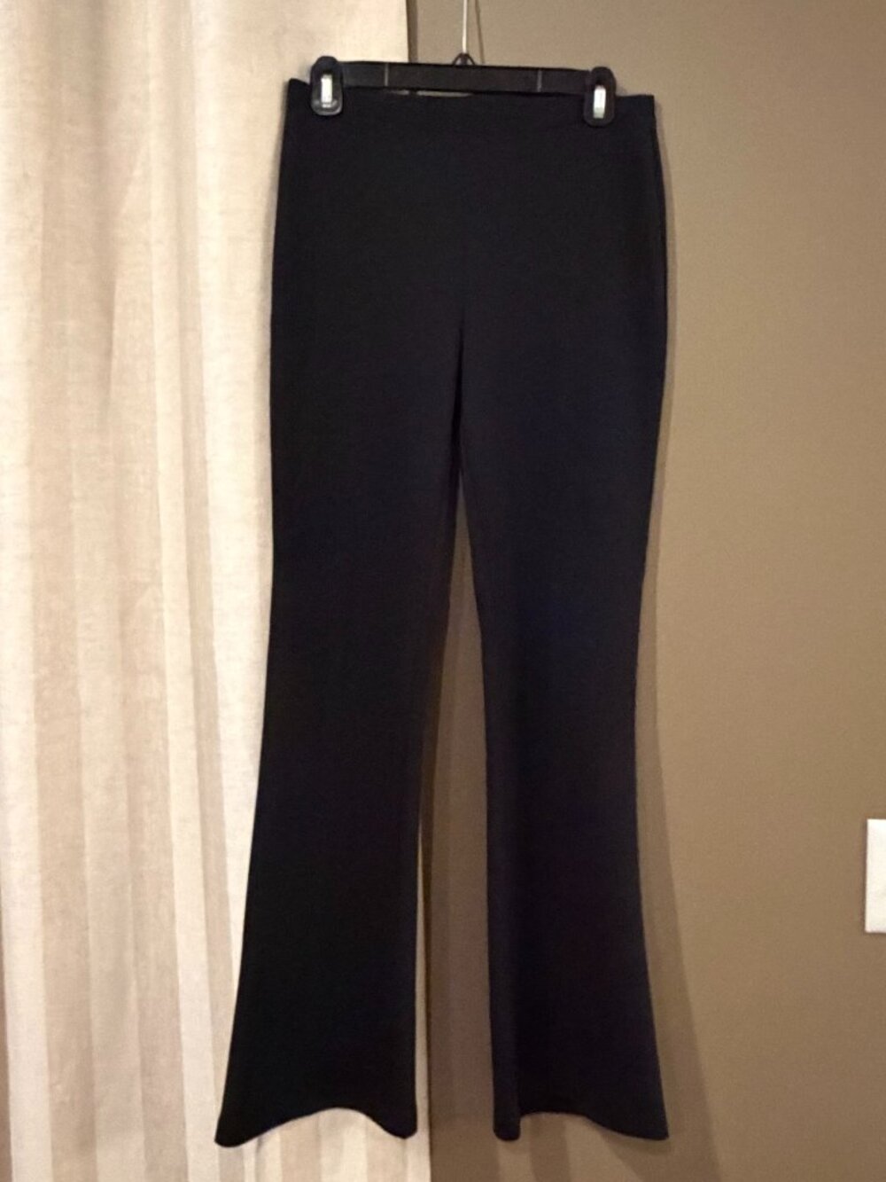Express Pull-On Stretch Flare Pant Office Casual Neutral, Size Small
